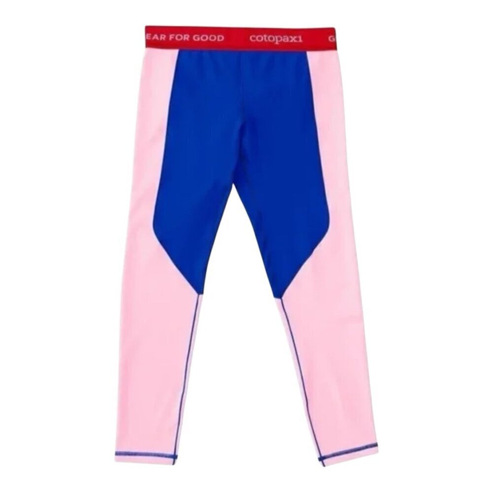Cotopaxi Women’s Haraka Leggings Large Cropped Athletic Activewear Pink Blue